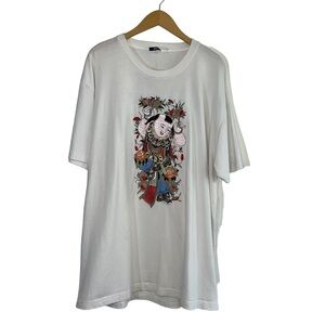 Ciano Farmer Embroidered Front T Shirt Men’s Xl-2X White Short Sleeve Crew Neck‎
